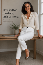 Deskshort – High-Waisted Tailored Pants