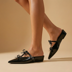Scarlet Bow Mules