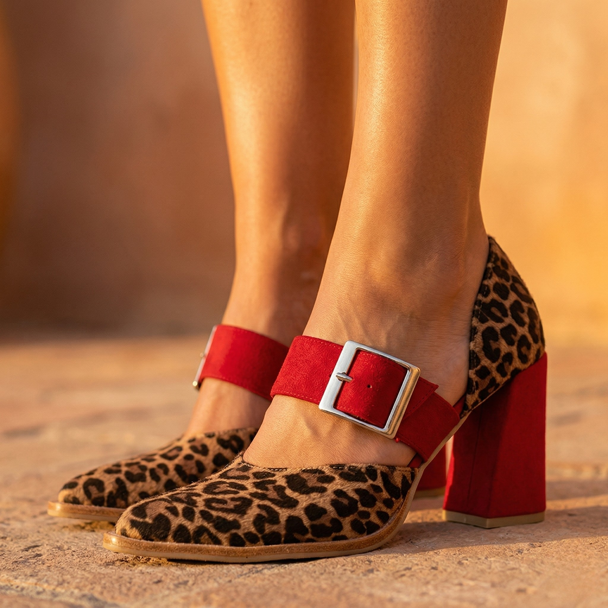 Valencia Buckle Heels