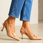 Aveline Slingback Leather Heels