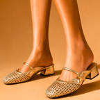 Isabelle Woven Mary Janes