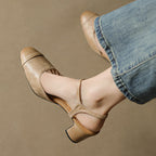 Viora Mae Genuine Leather Heels
