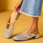 Isabelle Woven Mary Janes