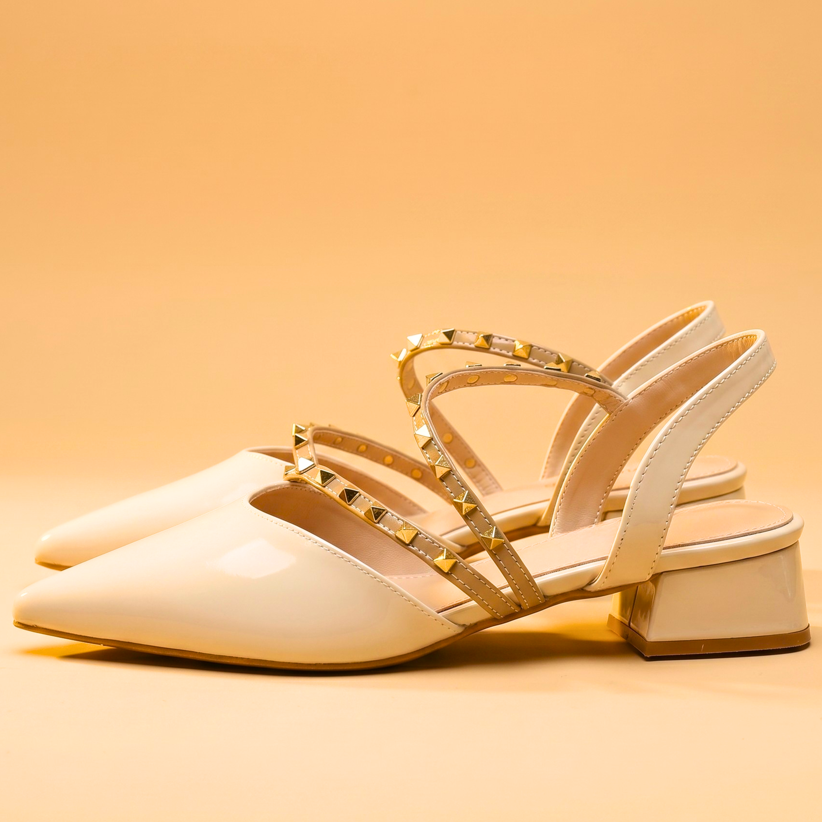 Marcella Vail Studded Slingbacks