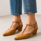 Adeline Genuine Leather Slingbacks