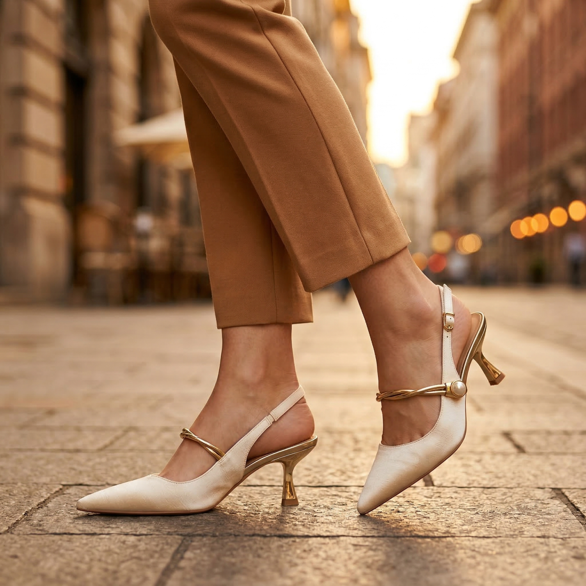 Liora Pearl Sculpted Heels