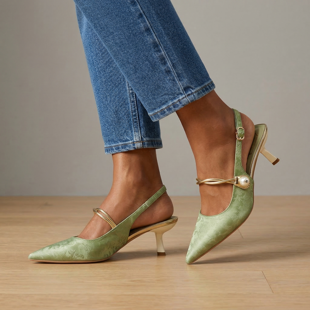 Liora Pearl Sculpted Heels