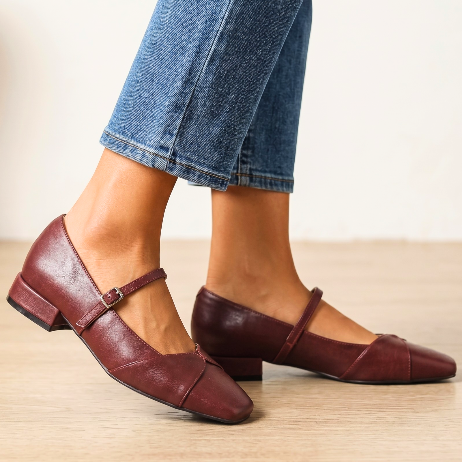Sofia Leather Mary Janes