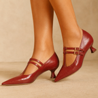Vivienne Genuine Leather Heels