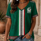 2026 Soccer Matchday V-Neck Tee