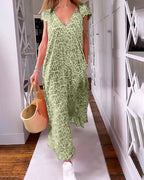 Victoria | V-Neck Maxi Dress