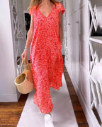 Victoria | V-Neck Maxi Dress